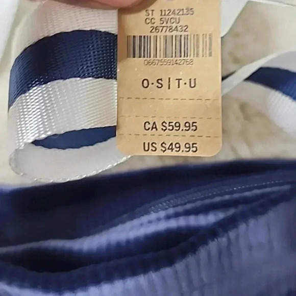 Victoria's Secret Pink Velour Blue and white tote bag. Rare..Nwt - Picture 5 of 7